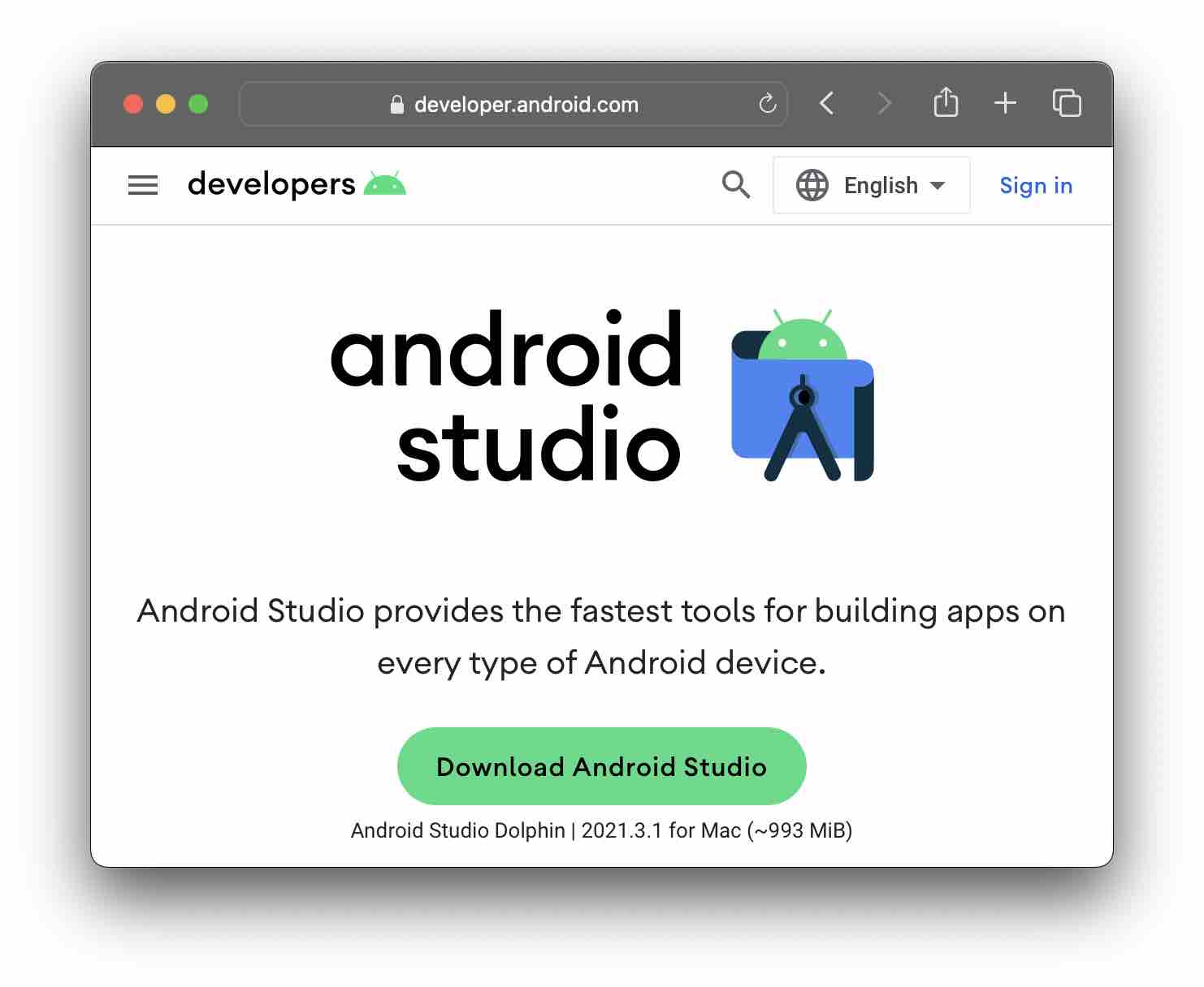 Download Android Studio Dolphin on M1-M2 Mac